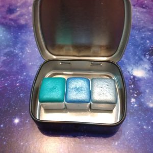 Set 3 acuarelas Cielo