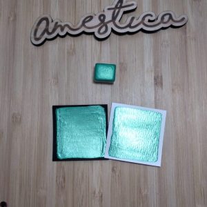 Acuarela Metalizada Verde Pino