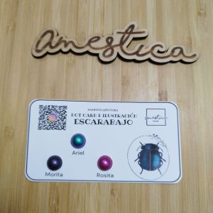 Dot Card e Ilustración Qr Escarabajo