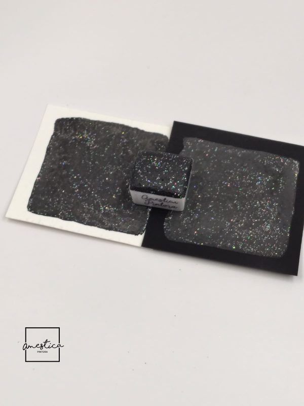 Acuarela Holografica Noche Estrellada