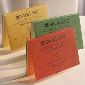 Papel para acuarela – ARTIST Profesional BAOHONG 23x15cm Satinado